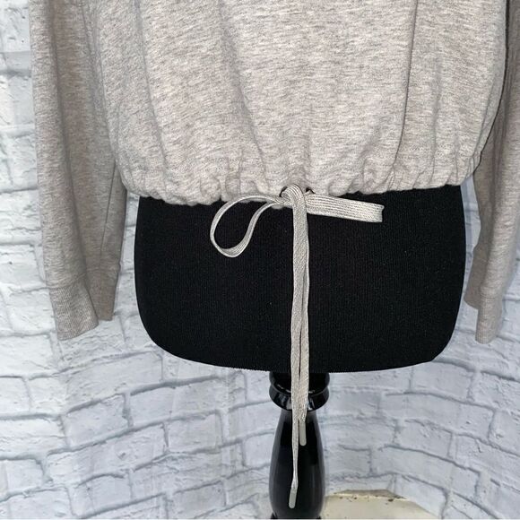 CK One by Calvin Klein crop hoodie sleepwear w/drawstring tie Sz S - Picture 2 of 9